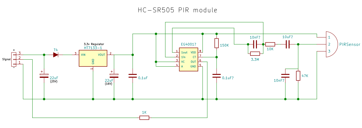 Инфракрасный датчик движения hc sr501 схема подключения